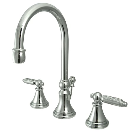 8 Widespread Bathroom Faucet, Polished Chrome